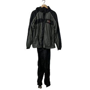 Harley Davison Motorcycle Riding Gear Nylon Size M Rain Jacket and Bibb